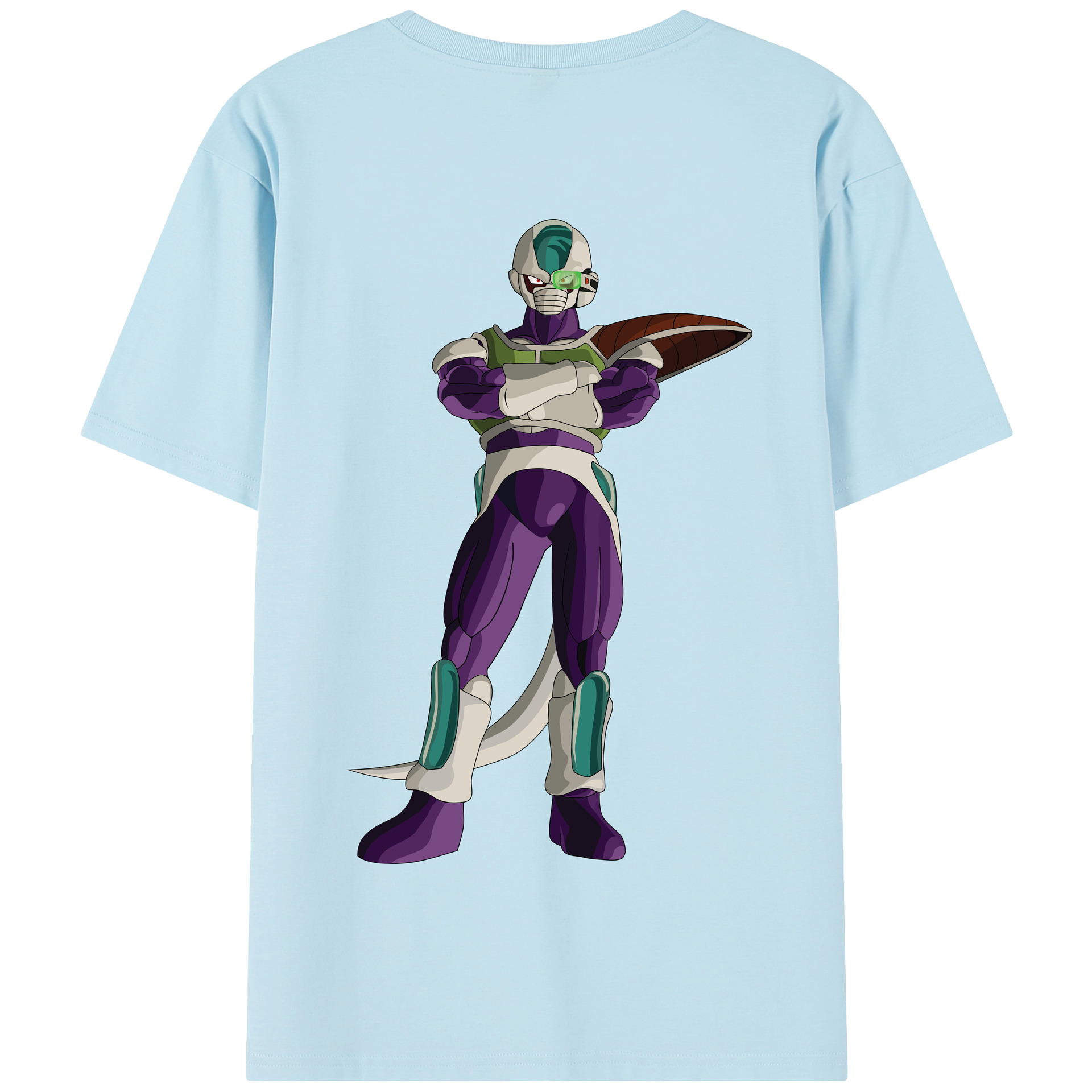 （画像用） ドラゴンボール フリーザ DRAGON BALL Frieza 綿100％半袖Tシャツ（背面プリント）